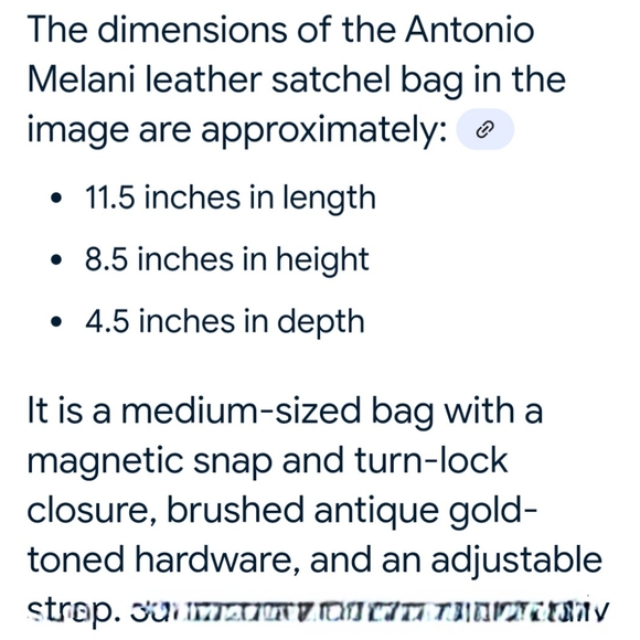 ANTONIO MELANI gold tone hand bag - Picture 10 of 10